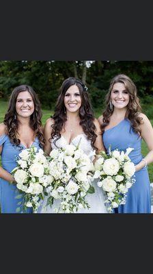 Here is a picture of the bride and 2 bridesmaids.