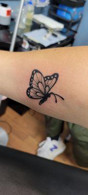 Butterfly with great lines and shading