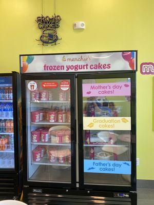 They also provide frozen yogurt cakes.