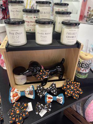 Candles, bow ties and more accessories available