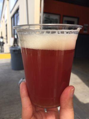 Blood orange fruit beer