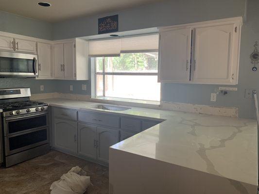 This was done prior to the backsplash done by Igors team.