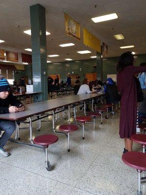 The cafeteria.