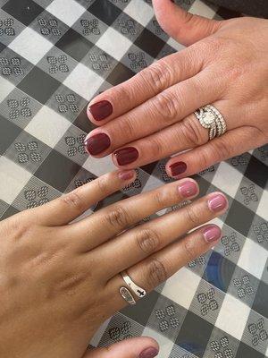 Gel manicures