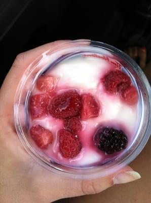 The yogurt parfait. Fruit looks a little old, and they do not give you granola to go with it. They don't even carry granola!