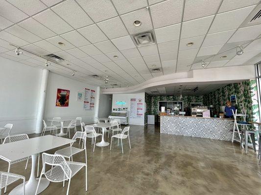 Seating area and ordering counter