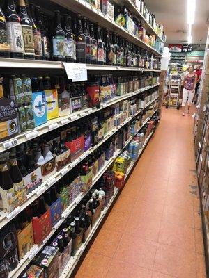 One of the beer aisles