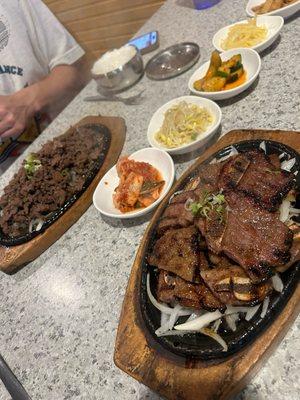 beef bulgolgi and kalbi