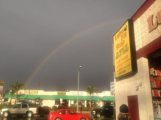 Rainbow at the pit