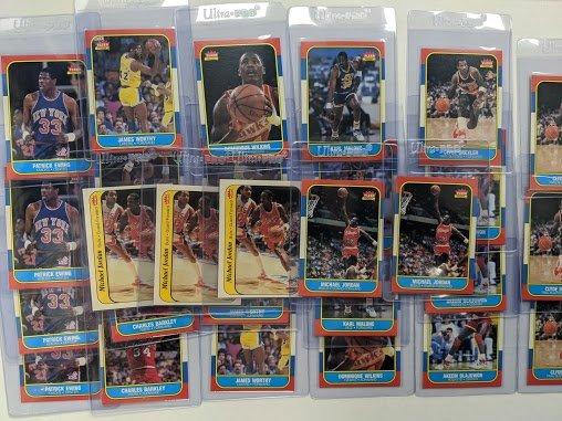 Great looking grouping of Fleer Basketball cards that we just acquired.