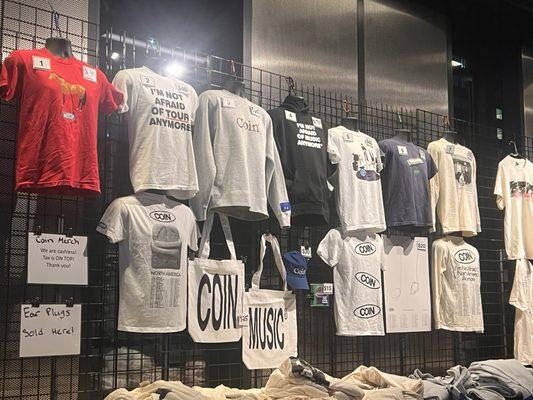 merch area