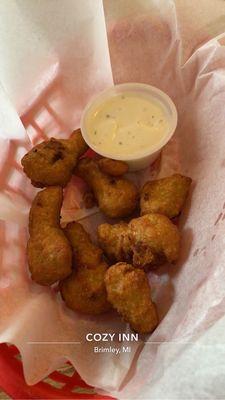 Broccoli bites with ranch.