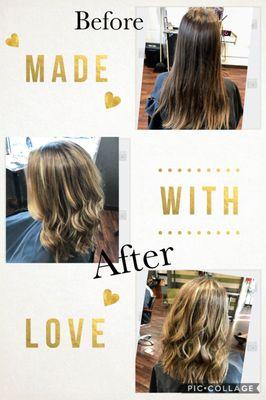 Beautiful Balayage with fun new cut - Cut & Color by KECIA @ 503-991-3503