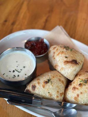 Rosemary bread, goat cheese fondue & pepper jam... I can't even begin to tell you how good this was!