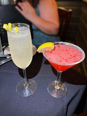 French 75 & Raspberry Lemontini