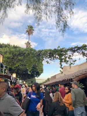 Packed with People. A Free Event  Dia De Los Muertos ( Day of the Dead) November 1, 2019 in DTLA on Olivera Street