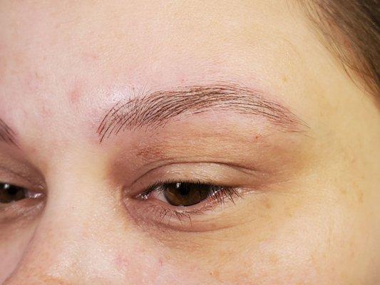 After picture of my first microblading