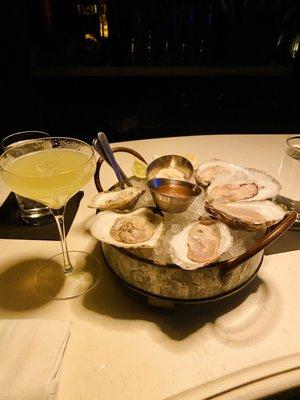 Olde Salte Oysters, George Washington's Night Out cocktail.