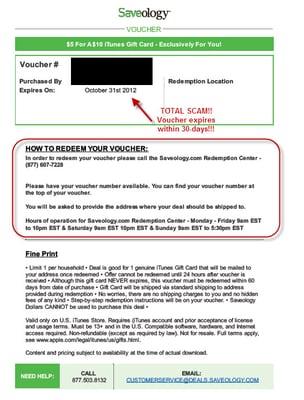 Redemption Voucher... SCAM!!!