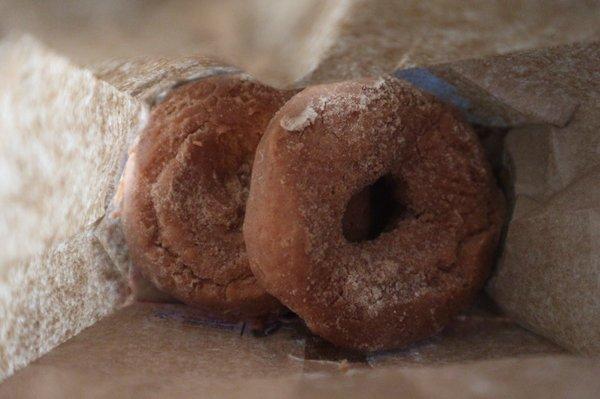 Two cinnamon sugar - 75 cents each.