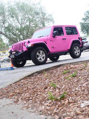 Pink Kevlar jeep