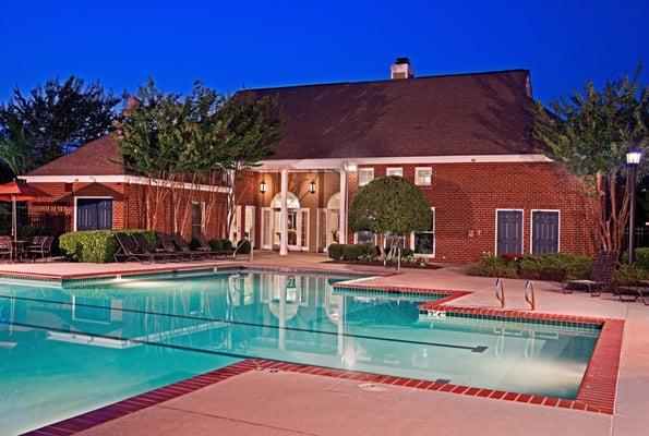 Swimming pool with sundeck