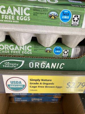 Organic eggs!