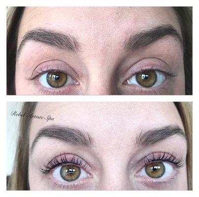 Before and After Lash Lift