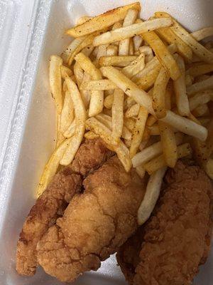 Chicken strip kid combo