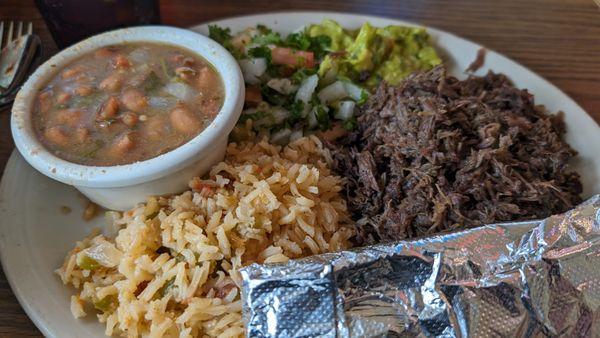 Barbacoa plate.