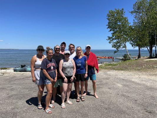 Our group after finishing 4 hour kayak tour!