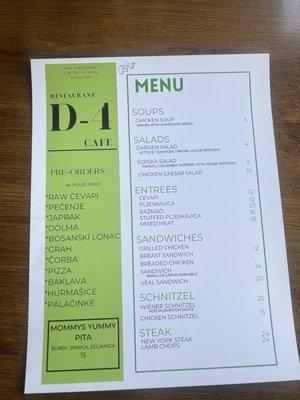 Menu!