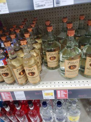 Big 1.75 liter of Tito's Vodka 24.99