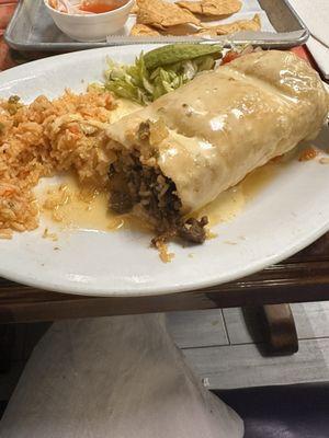 Chimichanga with extra oil