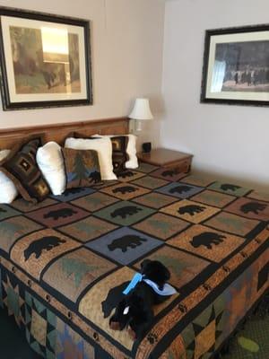 Cozy room with plush for sale to Cancer Society of Maine