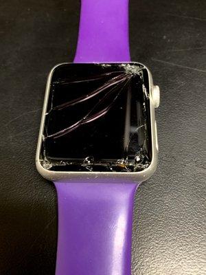 This is what I did to my Apple watch!  I was devastated!  Luckily Interstate was able to replace the screen - same day!