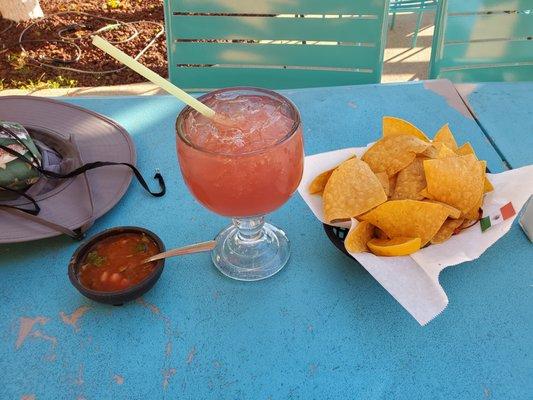 Wonderful Margaritas and Tortilla Chips