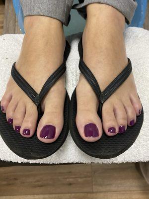 Pedicure with Regular Polish