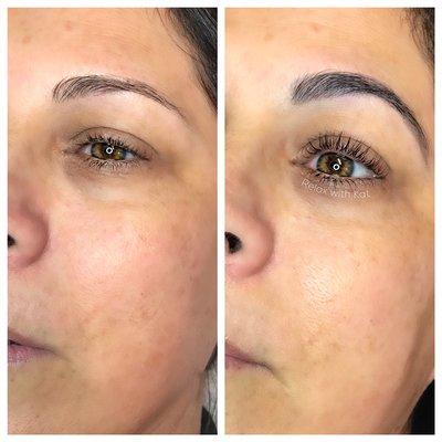 Lash lift and tint + brow tint