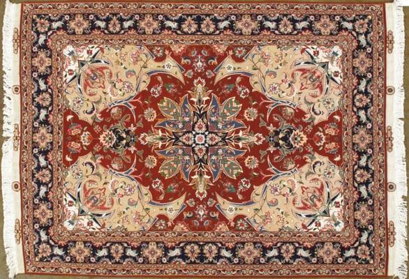 100% Wool & Silk Tabriz