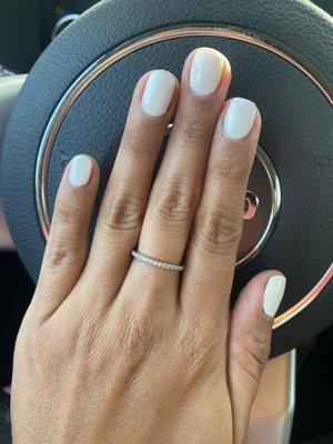 Gel manicure, they do such a great job