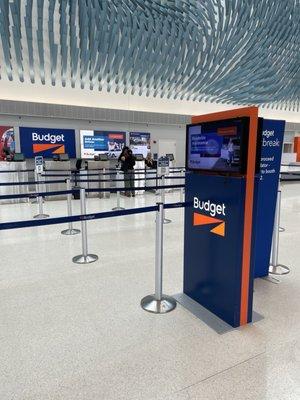 Budget at the Chicago O'Hare International Airport consolidated rental car center