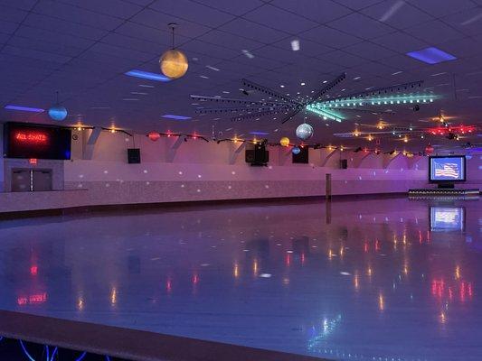 Skate floor at Skateland