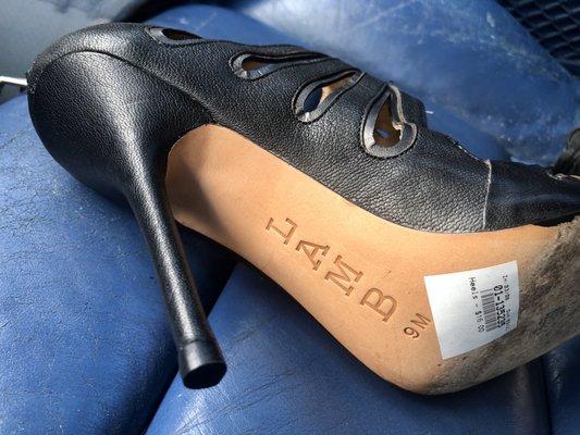 Another awesome heel repair & shine by Joe !