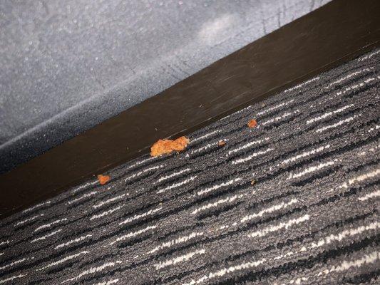 Food under the bed when we arrived