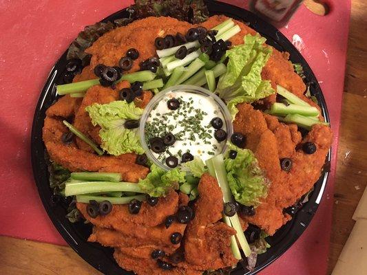 Boneless Buffalo Chicken Platter