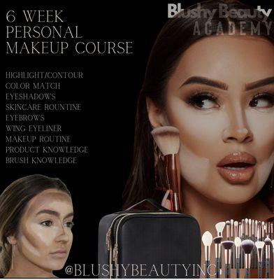 6 week personal makeup course