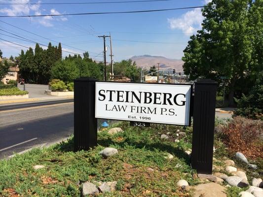 Steinberg Law Firm, Corner of 4th and Miller, in Wenatchee, 1 block south of Safeway, parking/entrance in back.