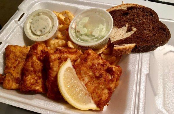 Look at this spread. Wisconsin knows how to do a fish fry, especially a drive thru!!