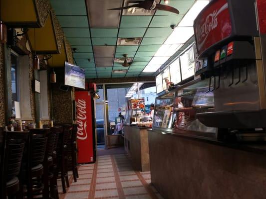 Order counter and dining area.